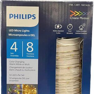 New Philips - Micro LED Lights 4 Sets